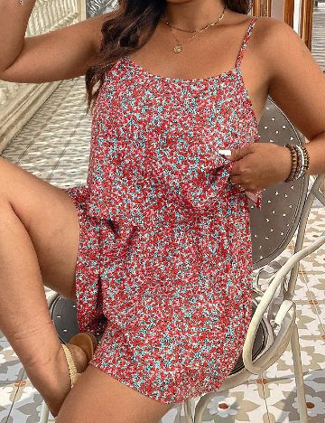 Salopeta SHEIN CURVE, mix culori