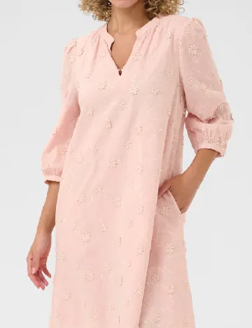Rochie scurta Cream, roz