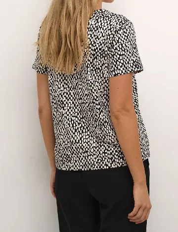 Bluza Kaffe, alb/negru