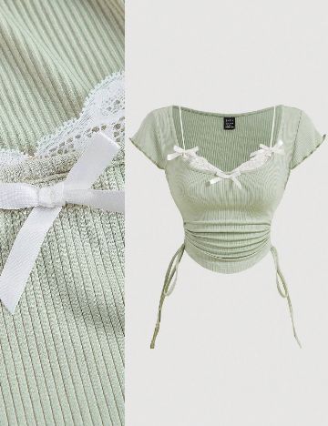 Top SHEIN CURVE, verde