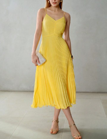 Rochie medie MOTF, galben