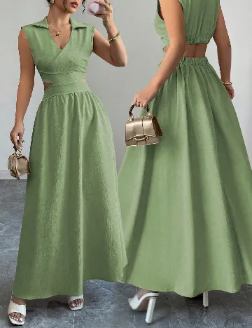 Rochie lunga SHEIN, verde