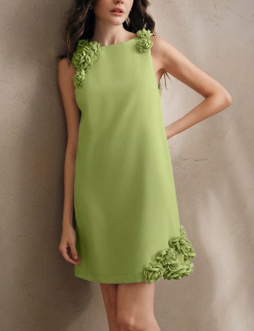 Rochie scurta Anewsta, verde