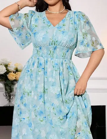 Rochie lunga SHEIN CURVE, albastru