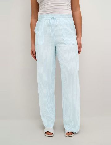 Pantaloni Kaffe, albastru