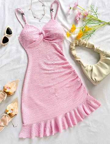 Rochie scurta SHEIN, roz