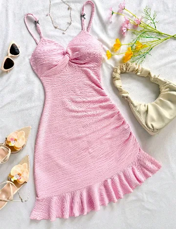 Rochie scurta SHEIN, roz