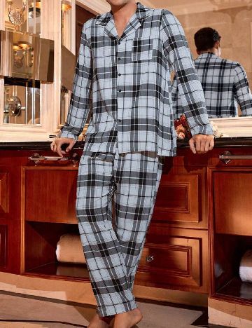 Pijama SHEIN, albastru