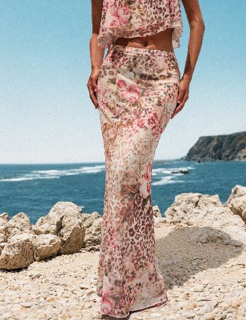 Fusta SHEIN, floral print