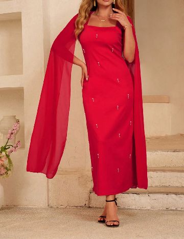 Rochie lunga SHEIN CURVE, rosu