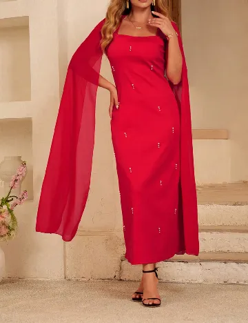 Rochie lunga SHEIN CURVE, rosu