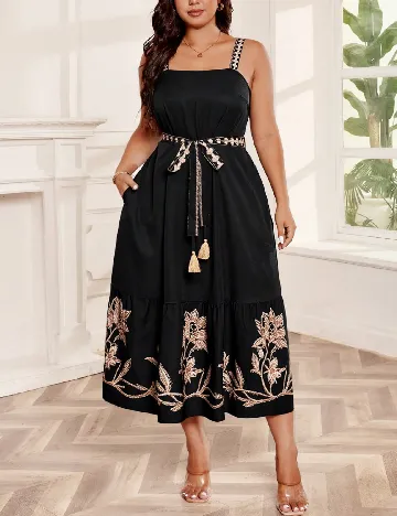 Rochie medie SHEIN CURVE, negru