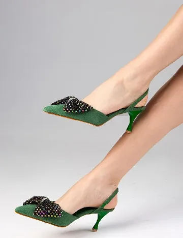 Pantofi Mio Gusto, verde