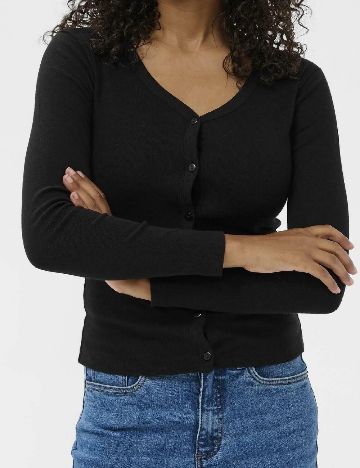 Cardigan Kaffe, negru