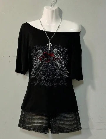 Tricou Oversize SHEIN, negru