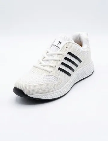 Adidasi Tonny Black, alb
