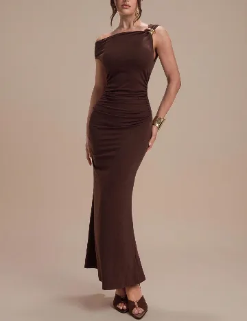 Rochie lunga SHEIN, maro