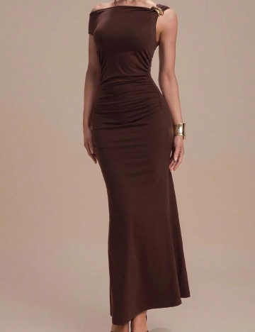 Rochie lunga SHEIN, maro