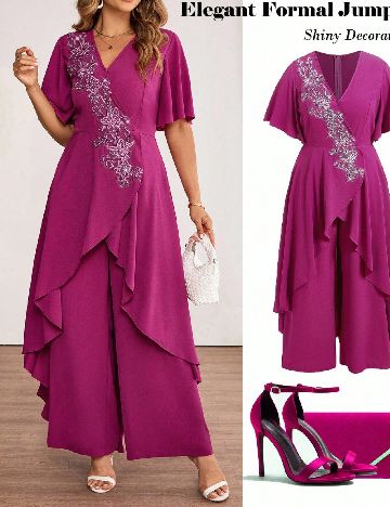 Salopeta SHEIN CURVE, magenta