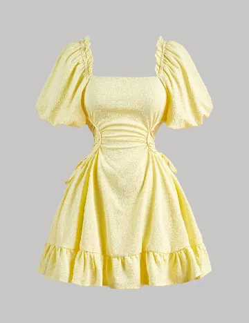 Rochie scurta SHEIN, galben