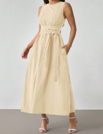 Rochie medie SHEIN, crem
