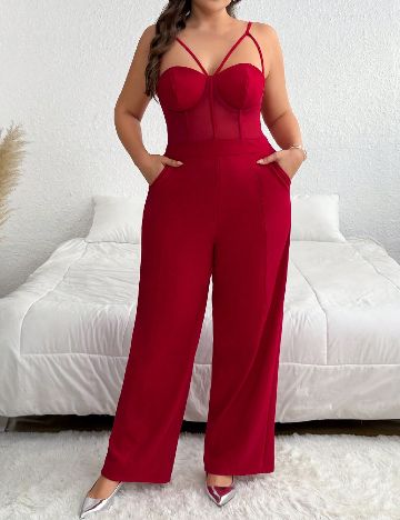 Salopeta SHEIN CURVE, rosu
