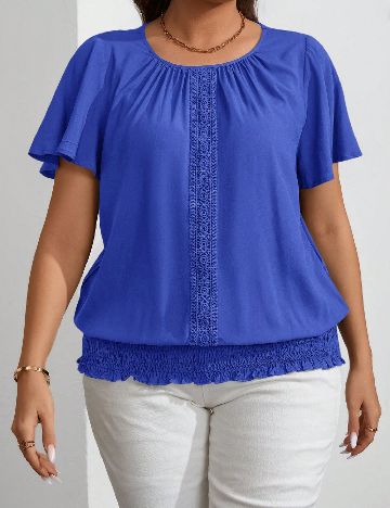 Bluza SHEIN CURVE, albastru