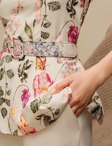 Compleu Anewsta, floral print