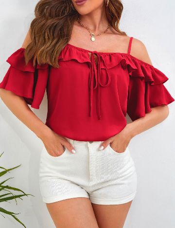 Bluza SHEIN, rosu