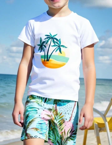 Compleu De Plaja Shein Kids, mix culori