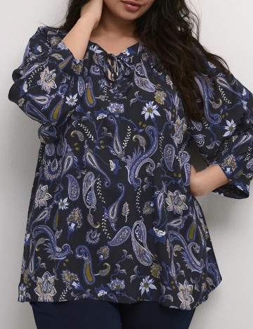Bluza Kaffe Curve, bleumarin