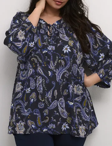 Bluza Kaffe Curve, bleumarin