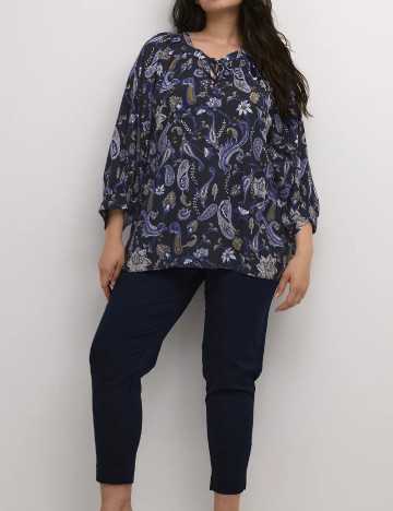 Bluza Kaffe Curve, bleumarin