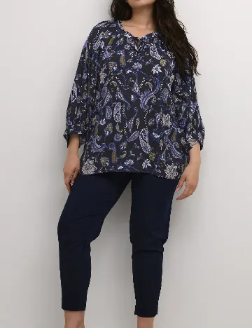 Bluza Kaffe Curve, bleumarin