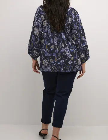 Bluza Kaffe Curve, bleumarin