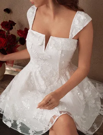 Rochie scurta Savoree, alb