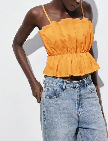Top SHEIN, portocaliu