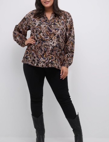 Bluza Kaffe Curve, mix culori