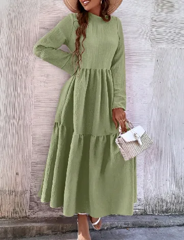 Rochie lunga SHEIN, verde