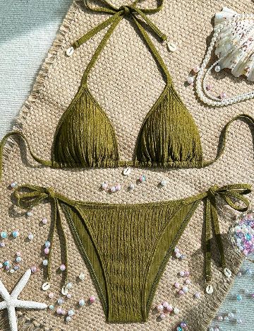 Costum de baie SHEIN, verde