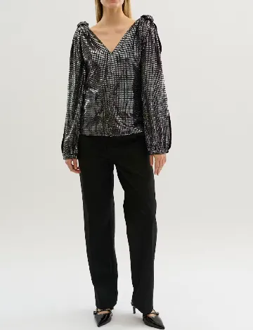 Bluza Karen By Simonsen, argintiu