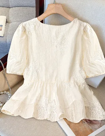 Bluza SHEIN CURVE, ecru