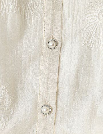 Bluza SHEIN CURVE, ecru