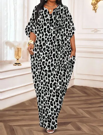 Rochie lunga SHEIN CURVE, animal print