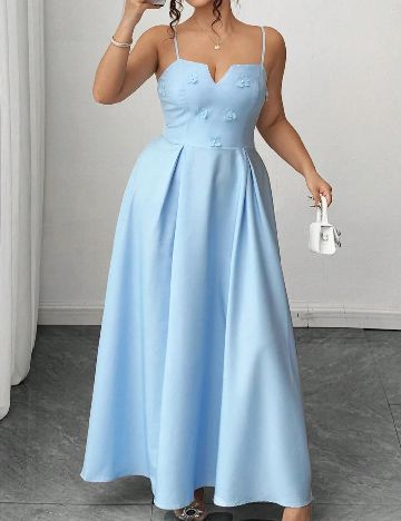Rochie lunga SHEIN CURVE, albastru