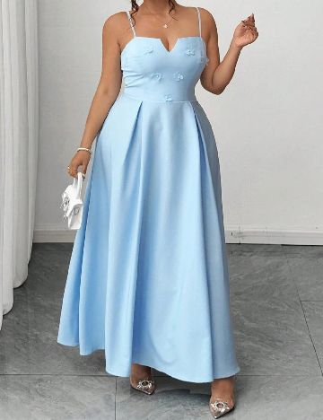 Rochie lunga SHEIN CURVE, albastru