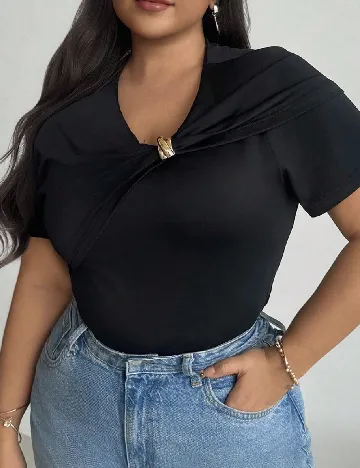 Body SHEIN CURVE, negru