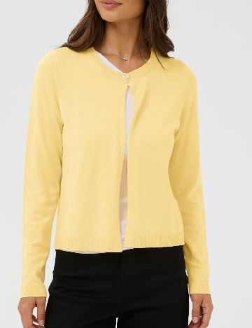 Cardigan Kaffe, galben