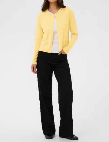Cardigan Kaffe, galben