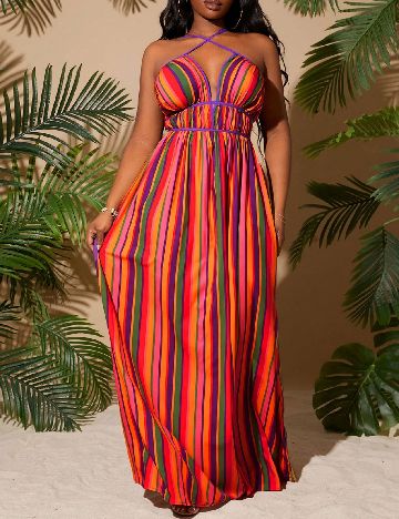 Rochie lunga SHEIN CURVE, mix culori